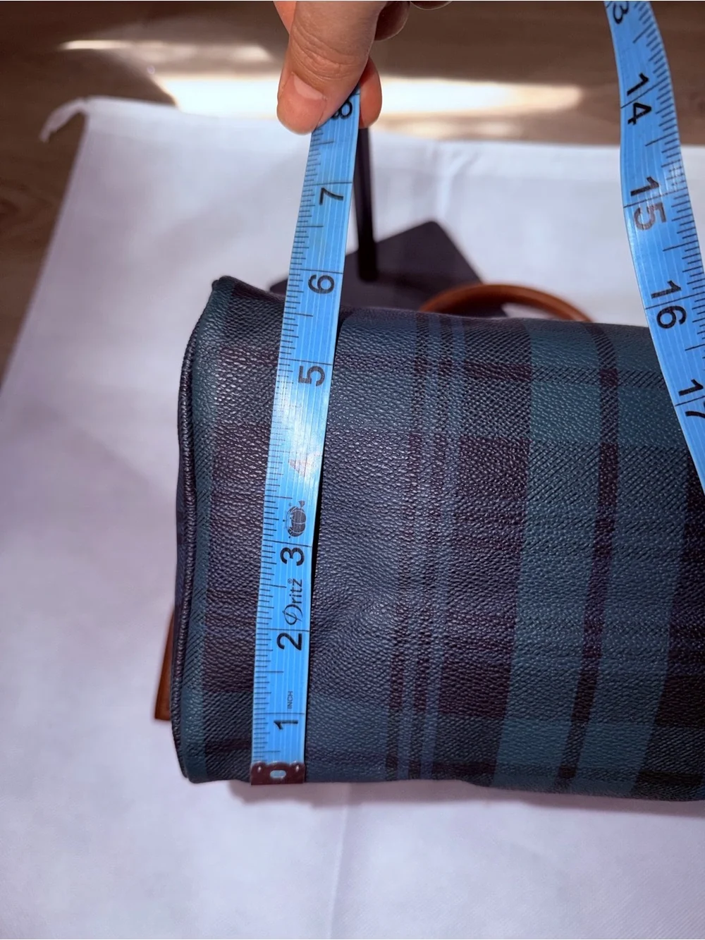 Ralph Lauren Tartan Boston purse - Picture 12 of 15